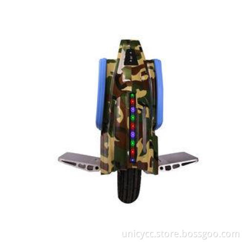 Self Balancing LED Color Light Unicycle Electric Scooter Wi